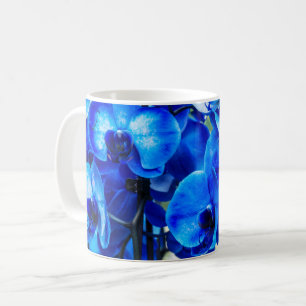 Caneca De Café Orquídeas azuis