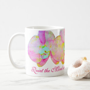 Caneca De Café Orquídeas Caribe, flores aquáticas tropicais