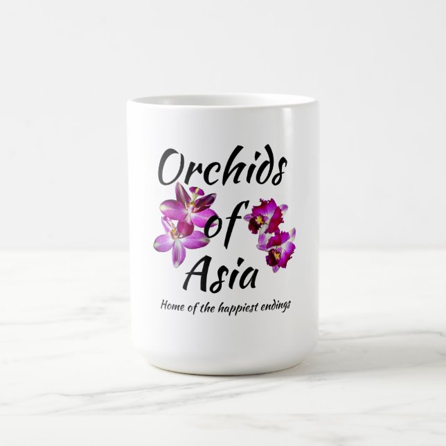 Caneca De Café Orquídeas da Ásia (Centro)