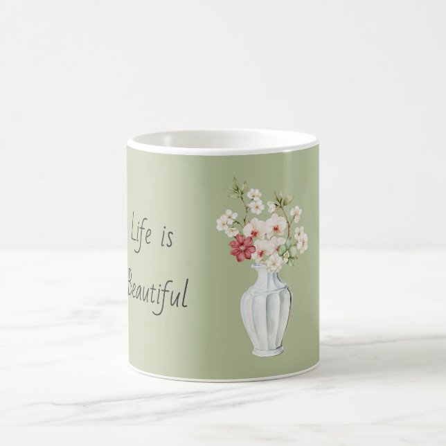 Caneca De Café Orquídeas Flores Vaso Branco (Centro)