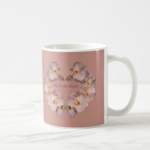 Caneca De Café Orquídeas para minha querida mãe Mug