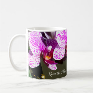 Caneca De Café Orquídeas Rosa