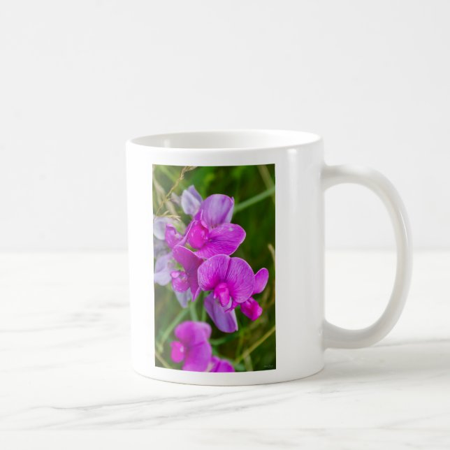 Caneca De Café Orquídeas Roxas (Direita)