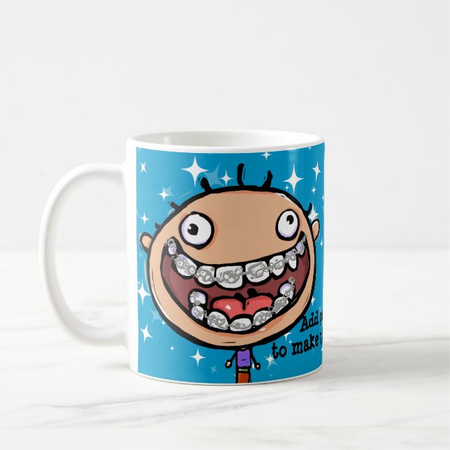 Caneca De Café Orthodontist. Presente. Copo de café personalizado (Esquerda)