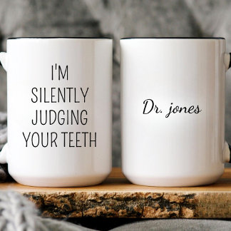 Caneca De Café Ortodontista Dentista Higienista Dental Assistente