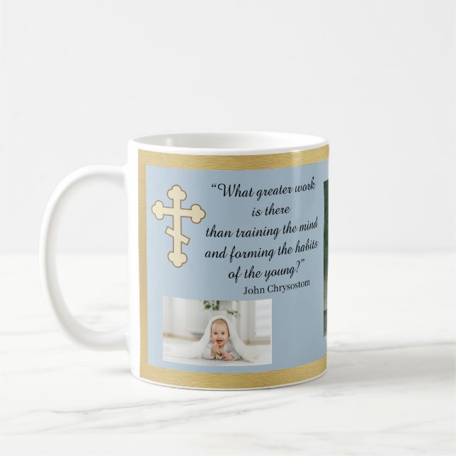 Caneca De Café Ortodox l Personalizar a Cota Crisóstata (Esquerda)