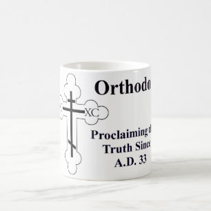 Caneca De Café Ortodoxia: Proclamando a verdade desde A.D. 33