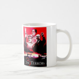 Caneca De Café Os 3 terrores - Stalin, Mao e Lenin