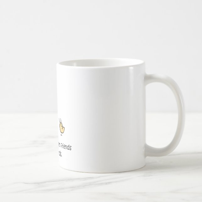 Caneca De Café Os amigos não deixam amigos comer amigos (Direita)