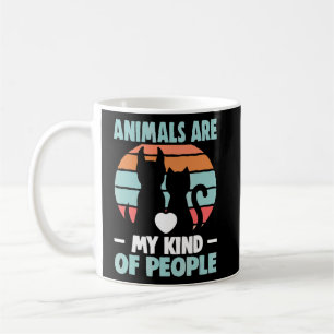 Caneca De Café Os Animais São O Meu Tipo De Pessoas De Salvamento