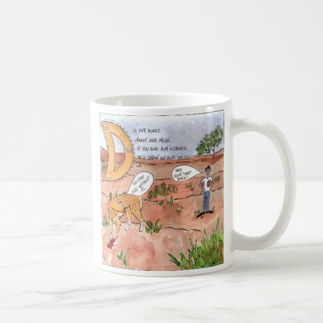 Caneca De Café Os animais Scaring me (Direita)