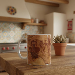 Caneca De Café "Os Antigos", Sego Canyon Utah Pictografa