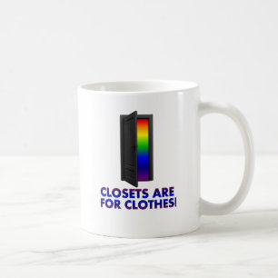 Caneca De Café Os armários são para a roupa