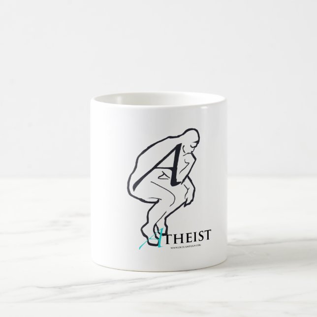 Caneca De Café Os ateus PENSAM (Centro)
