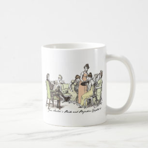 Caneca De Café Os bennetos de Longbourn - P&P de Jane Austen