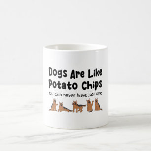 Caneca De Café Os Cães german shepherd São Como Batatas-Alas K9