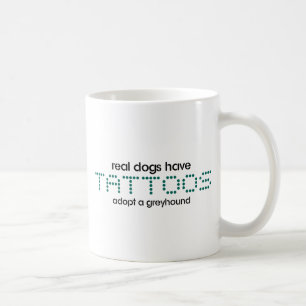 Caneca De Café Os cães reais têm tatuagens