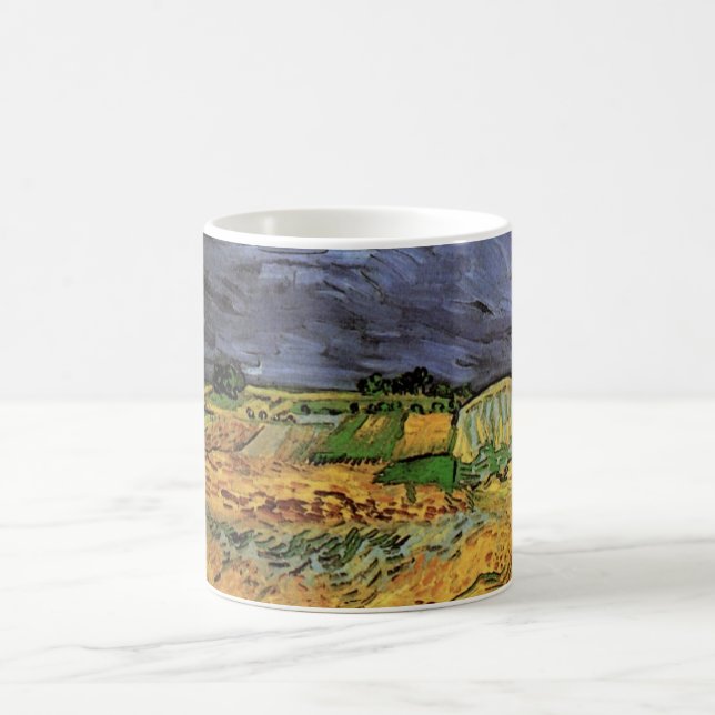 Caneca De Café Os Campos de Vincent van Gogh (Centro)