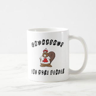 Caneca De Café Os canadenses comem mais castor