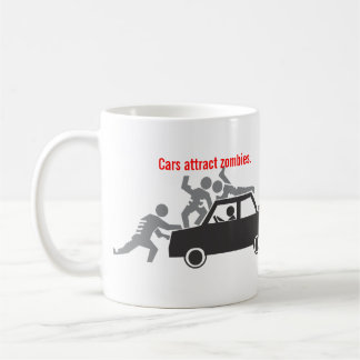 Caneca De Café Os carros atraem zombis