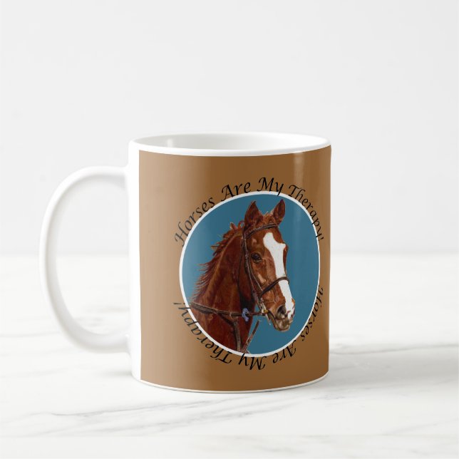 Caneca De Café Os cavalos são minha terapia (Esquerda)