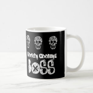 Caneca De Café Os crânios os mais frescos V07B da zebra do CHEFE