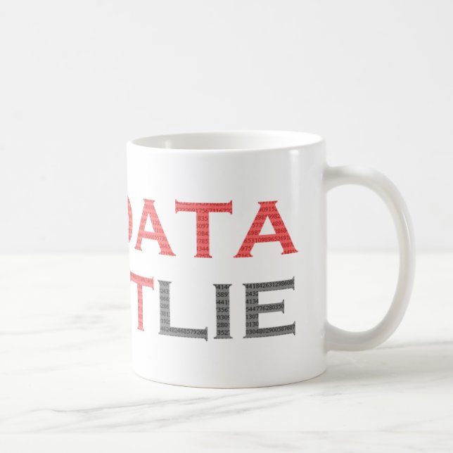 Caneca De Café Os dados não mentem muito (Direita)