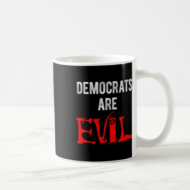 Caneca De Café Os democratas são maus (Direita)