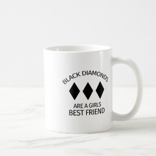 Caneca De Café Os Diamantes Negros São A Melhor Amiga Das Meninas