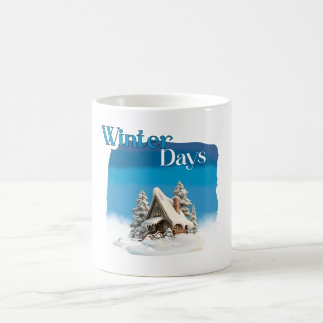 Caneca De Café Os Dias de Inverno Dezembro Natal  (Centro)