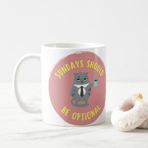 Caneca De Café Os domingos devem ser facultativos