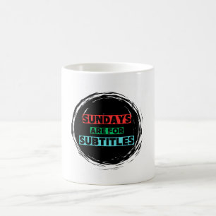 Caneca De Café Os domingos são para legendas Coffee Mug