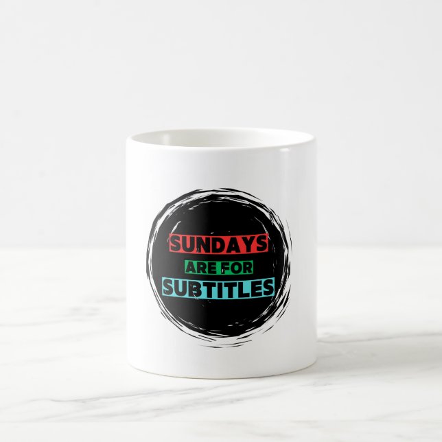 Caneca De Café Os domingos são para legendas Coffee Mug (Centro)