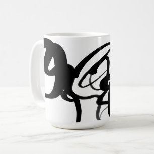 Caneca De Café Os drivers: Abstrato preto e branco
