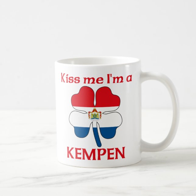 Caneca De Café Os Dutch personalizados beijam-me que eu sou (Direita)