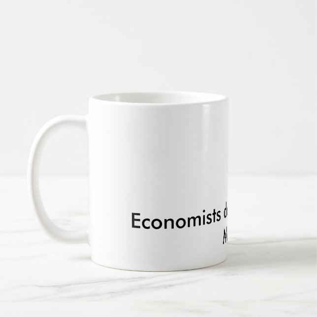 Caneca De Café Os economistas fazem tudo com modelos (Esquerda)