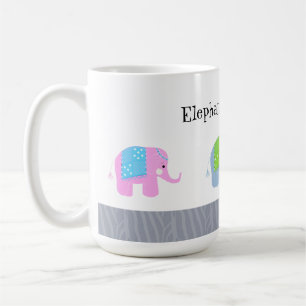 Caneca De Café Os elefantes indianos são legal