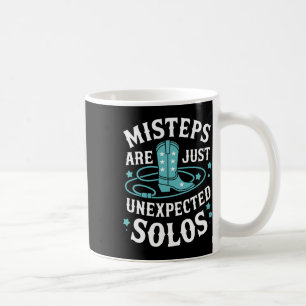 Caneca De Café Os Erros De Dança De Linha São Apenas Solos Li Ine