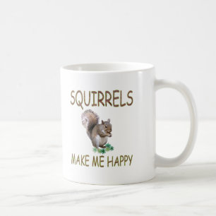Caneca De Café Os esquilos fazem-me feliz