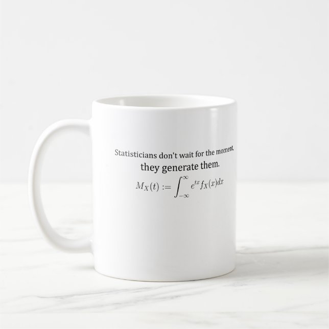 Caneca De Café Os estatísticos não esperam (Esquerda)
