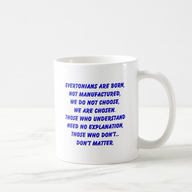 Caneca De Café os evertonians são nascidos (Direita)
