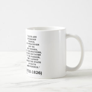 Caneca De Café Os fatos de John Adams são evidência teimoso das