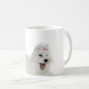 Caneca De Café Os Filhotes Adoram Cachorro Maltês Bonito