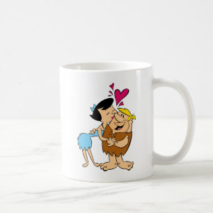 Caneca De Café Os Flintstones Betty Kissing Barney