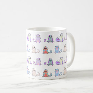 Caneca De Café Os gatos bonitos são o teste padrão 1 dos