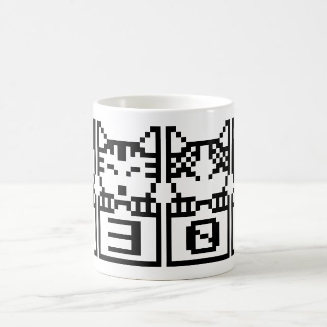 CANECA DE CAFÉ OS GATOS DE 8 BITS M30W (Centro)