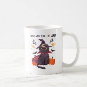 Caneca De Café Os Gatos de Bruxas Governam O Mundo