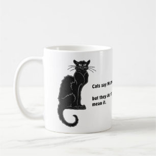 Caneca De Café "Os gatos dizem Meow..." Coffee Mug