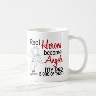 Caneca De Café Os heróis transformam-se câncer pulmonar do pai