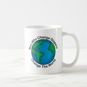 Caneca De Café Os homens que mudam fraldas mudam o mundo